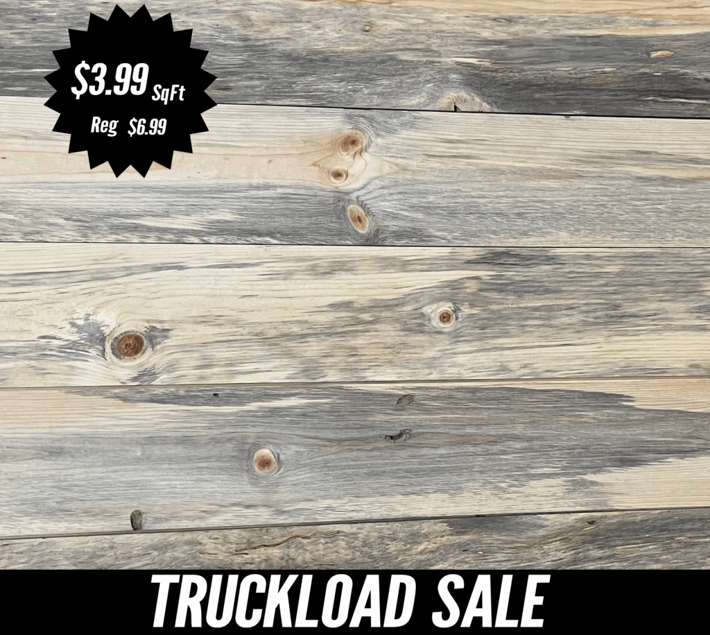 1" x 8" Wired Brushed Simply Reclaimed Shiplap Barnwood DuraGroove®